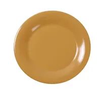 product of Yanco MS-012YL - 12" Yellow Round Melamine Plate, Wide Rim, NSF, Dishwasher Safe - Dozen