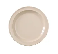 product of Yanco NS-108T 8"-9" Tan Round Melamine Plate Heavy-Weight, Dishwasher-Safe, NSF-Certified - Dozen