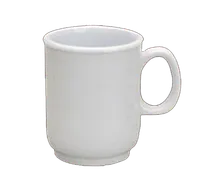 product of Yanco NS-901W - 8 Oz White Melamine Mug, 3" Dia. x 3-5/8" H, Dishwasher Safe - Dozen