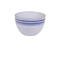 product of Yanco OC-504 Bouillon Cup, 8 Oz, 4" Dia x 2-3/4" H, Porcelain White With Blue Design - Dozen