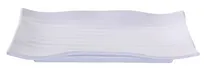 product of Yanco OK-2416 Osaka Rectangular Plate, 16" x 10-1/2", White Melamine, Dishwasher Safe - Dozen