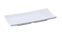 product of Yanco OK-7010 Osaka Sushi Plate 9-1/2"L x 4"W Rectangular Melamine White Dishwasher Safe - Dozen
