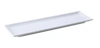 product of Yanco OK-7015 Osaka Sushi Plate, 14-1/2" L x 4-1/4" W White Melamine, Dishwasher Safe - Dozen