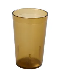 product of Yanco PT-008A Plastic Tumbler, 8 oz (1 Cup) Amber, Poly Plastic, Lightweight - Dozen