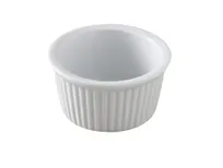 product of Yanco RK-234 China Ramekin, 3" Dia x 1-1/4" H, 3.5 oz, White Porcelain, Microwave Safe - Dozen