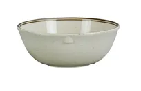 product of Yanco SS-314 Melamine Bowl, 4-7/8" Dia x 1-3/4" H, 11 oz, Beige Brown Band - Dozen
