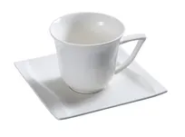 product of Yanco SW-001 Sea Wave Cup, 7 Oz, 3-3/8" Dia x 3-1/2" H, Porcelain, Microwave Safe - Dozen