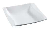 product of Yanco SW-304 Wave Dessert Dish, 2 oz, 3-3/4" x 3-3/4" Porcelain Bone White, Dishwasher Safe - Dozen