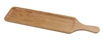 product of Yanco WD-2423 Rectangular Tray, 23.5" W x 0.75" D x 5.5" H, Melamine, Golden Oak, Handles - Dozen
