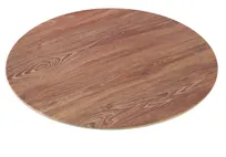 product of Yanco WD-310 Round Serving Tray, 10" Diameter, Melamine Wood Look, Browns, Dishwasher Safe - Dozen