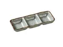 product of Yanco YO-9113 Sauce Dish, 8" x 2-3/4" x 3/4" Rectangular, 6 oz, Green Melamine, Dishwasher - Dozen