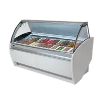 product of Infrico USA IDC-VAR24H - 77" Curved Glass Gelato Dipping Cabinet, 4.95 cu. ft