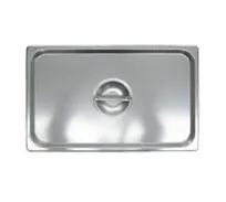 product of Adcraft CST-F Stainless Steel Steam Table Pan Cover with Recessed Lift-Off Handle - 288/Case