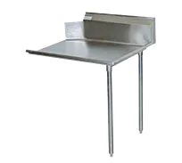 product of Serv-Ware CDT48R-CWP-V 48" S.Steel Clean Straight Dishtable, 16 Gauge - 11" Splash / Right Side
