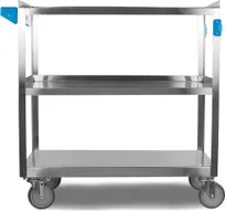 product of Dinex DXUC5032135 Utility Cart, 21" x 35", 3 Shelves, 21-23" Depth, 35-39" Width, Stainless Steel