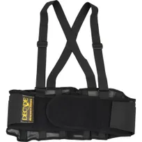 product of AllPoints 2801251 Back Support Belt - X-Large, Fits 45" - 49" Hips, Shoulder Straps, Black