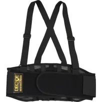 product of AllPoints 721554 Back Support Belt - Large Size Fits 39"-44" Hips, Shoulder Straps, Black