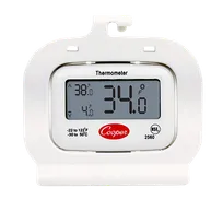 product of Cooper-Atkins 2560 Refrigerator/Freezer Thermometer - -22° to 122°F, ±1°F, 1-7/8" LCD, Batt - 36/Case