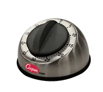 product of Cooper-Atkins TM60-0-8 Ring Timer, 60-Min Dial, 3.5"×3.25"×4", 8-Sec Bell, One-Hand, Feet - 36/Case
