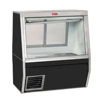 product of Howard-McCray SC-CFS34N-6-BE-LED 72" Flat Refrigerated Seafood Display Case, Black