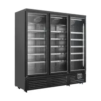 product of Vitlife Commercial VKDF-P1973TG 74" 3-Glass Door Freezer Merchandiser in Black, 43.1 cu ft