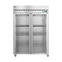 product of Hoshizaki F2A-FG 55" Two Section Reach-In Freezer w/ 2 Glass Doors, Top Mount, 50 cu. ft.