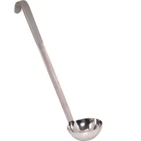 product of AllPoints 1371123 Kool Touch Ladle, 4‑Oz, 13" Plastic Handle, Stainless Steel, Gray, NSF Certified