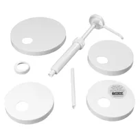 product of Carlisle 38310 Syrup Pump Kit, White Plastic, 5" Dip Tube, .5-1 oz, Five Caps