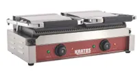 product of Hubert 29Y-023 Kratos Commercial Double Panini Grill, Grooved Plates