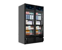 product of Imbera USA VRD37 BB Merchandiser Refrigerator - 78-7/8"H x 47-1/8"W x 32-1/8"D, Black Finish