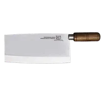 product of Omcan USA 10557 Premium Cleaver Knife, 8" Stainless Steel Blade, Wood Handle, Wood