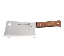 product of Omcan USA 10561 Cleaver Knife – 9" Stainless Steel Blade, Wood Handle, Classic Kitchen Cutlery