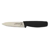 product of Omcan USA 11494 Paring Knife - 4" Spear Point Blade, Stainless Steel, Black Polypropylene Handle