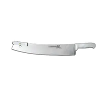 product of Omcan USA 11520 Pizza Rocker, 16" White Double-Handle, Plastic Handles, Stainless Steel Blade