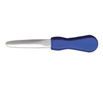 product of Omcan USA 11523 Oyster & Clam Knife, 3-3/4" Blade, Blue Plastic Handle - Ideal for Shellfish Opening