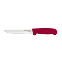 product of Omcan USA 11688 Boning Knife - 6" Straight Stainless Steel Blade, Red Polypropylene Handle, Stamped