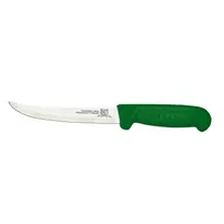 product of Omcan USA 11780 Boning Knife, 6" Curved Stainless Steel Blade, Green Plastic Handle, Stamped