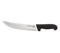 product of Omcan USA 12250 - Stamped 10" Steak Knife, Granton Blade, Plastic Black Handle