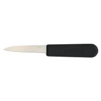 product of Omcan USA 12406 Paring Knife - 3-1/4" Hotel Style Blade, Black Polypropylene Plastic Handle