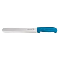product of Omcan USA 12543 Slicing Knife, 12" Straight Blade, Stamped Construction, Blue Polypropylene Handle