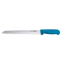 product of Omcan USA 12613 - 8" Stamped Slicing Knife, Polypropylene Blue Handle, Plastic Construction