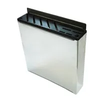 product of Omcan USA 12903 Stainless Steel Knife Rack with Plastic Insert, Holds 10 Knives + 2 Steels, 12 Slots