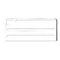 product of Omcan USA 12923 White Insert for Kitchen Knife Rack, Durable White, Fits 12-Slot Rack