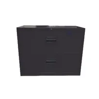 product of Omcan USA 13075 - 36" Charcoal Black Lateral Filing Cabinet, 2 Drawers, 36" Width, 24" Height