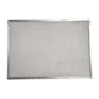 product of Omcan USA 13464 Pizza Screen, 18" x 26" Rectangular Crimped Aluminum, 26" Size