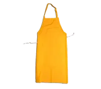 product of Omcan USA 13580 Bib Apron – Vinyl Produce Apron, 35" x 47", Yellow, Standard Style, No Pocket