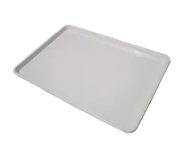 product of Omcan USA 14244 Bakery Display Tray, 18" x 26" Rectangular White Plastic, Heavy‑Duty Food Service