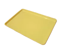product of Omcan USA 14245 Yellow Plastic Rectangular Bakery Display Tray, 18" x 26"