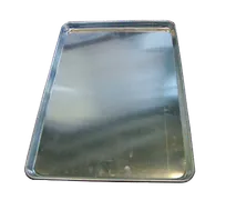 product of Omcan USA 20233 Bun And Sheet Pan, 16" x 22" x 1" Solid Uncoated Aluminum, 19-Ga, Two-Third Sheet