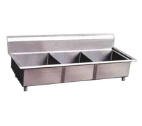 product of Omcan USA 22114 (3) Three Compartment Sink